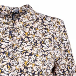 Robe Chemise Col Mao Imprimée Nouée Femme VERO MODA -Tendryne Soldes Boutique robe chemise col mao imprimee nouee femme vero moda 4