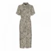 Robe Chemise Imprimé Animal Longueur Midi Femme VERO MODA -Tendryne Soldes Boutique robe chemise imprime animal longueur midi femme vero moda