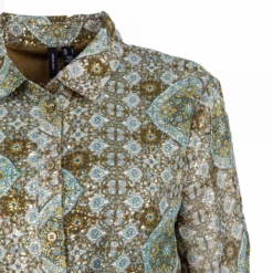 Robe Chemise Imprimée Cachemire Femme VERO MODA -Tendryne Soldes Boutique robe chemise imprimee cachemire femme vero moda 2