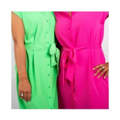 Robe Chemise Longue Manches Courtes à Nouer Femme PIECES 15 Robe Chemise Longue Manches Courtes à Nouer Femme PIECES -Tendryne Soldes Boutique robe chemise longue manches courtes a nouer femme pieces 4