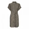 Robe Chemise Manches Courtes Imprimé Léopard Femme VERO MODA 2 Robe Chemise Manches Courtes Imprimé Léopard Femme VERO MODA -Tendryne Soldes Boutique robe chemise manches courtes imprime leopard femme vero moda