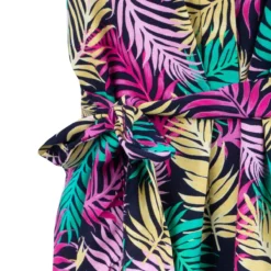 Robe Chemise Manches Courtes Imprimé Palmier Femme VERO MODA -Tendryne Soldes Boutique robe chemise manches courtes imprime palmier femme vero moda 3