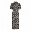 Robe Chemise Manches Courtes Imprimée Longueur Midi Femme VERO MODA 2 Robe Chemise Manches Courtes Imprimée Longueur Midi Femme VERO MODA -Tendryne Soldes Boutique robe chemise manches courtes imprimee longueur midi femme vero moda