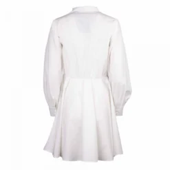 Robe Chemise Patineuse Blanche En Coton Femme LA PETITE ETOILE -Tendryne Soldes Boutique robe chemise patineuse blanche en coton femme la petite etoile 1