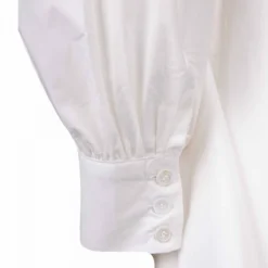 Robe Chemise Patineuse Blanche En Coton Femme LA PETITE ETOILE -Tendryne Soldes Boutique robe chemise patineuse blanche en coton femme la petite etoile 3