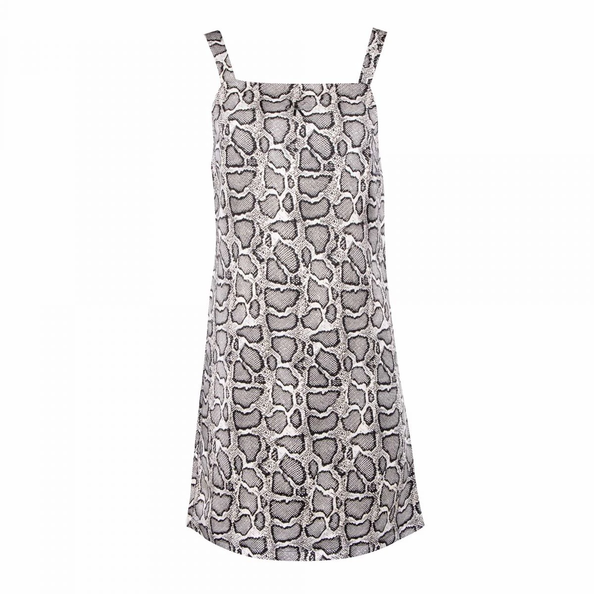 Robe Courte à Bretelles Imprimé Animal Femme CALVIN KLEIN 3 Robe Courte à Bretelles Imprimé Animal Femme CALVIN KLEIN