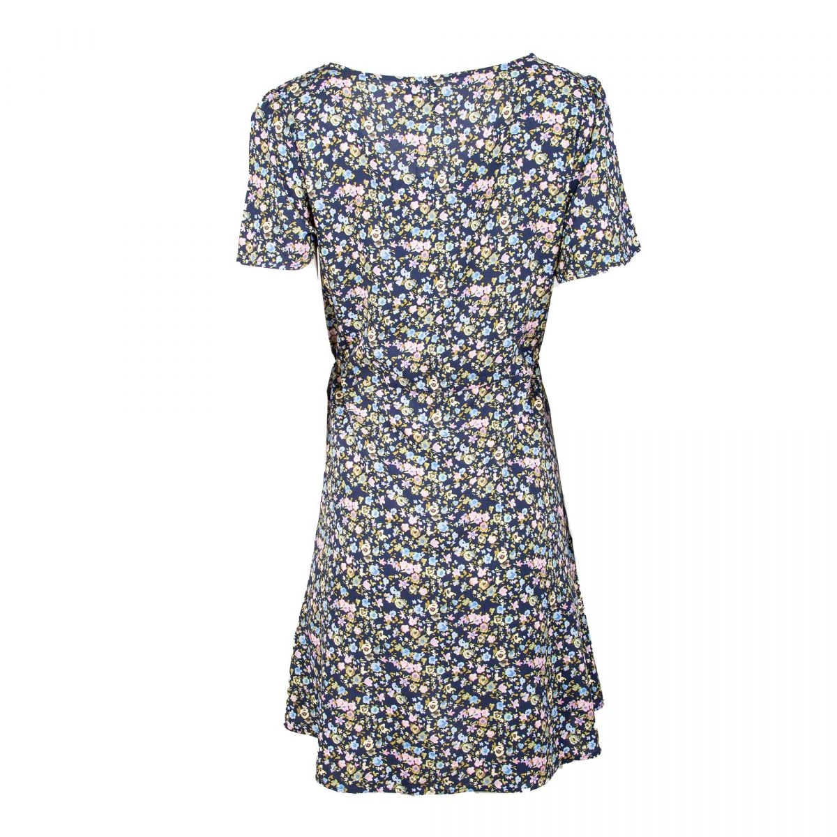 Robe Courte à Fleurs Col Rond Femme VERO MODA 4 Robe Courte à Fleurs Col Rond Femme VERO MODA – Image 2