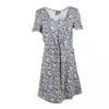 Robe Courte à Fleurs Col Rond Femme VERO MODA -Tendryne Soldes Boutique robe courte a fleurs col rond femme vero moda
