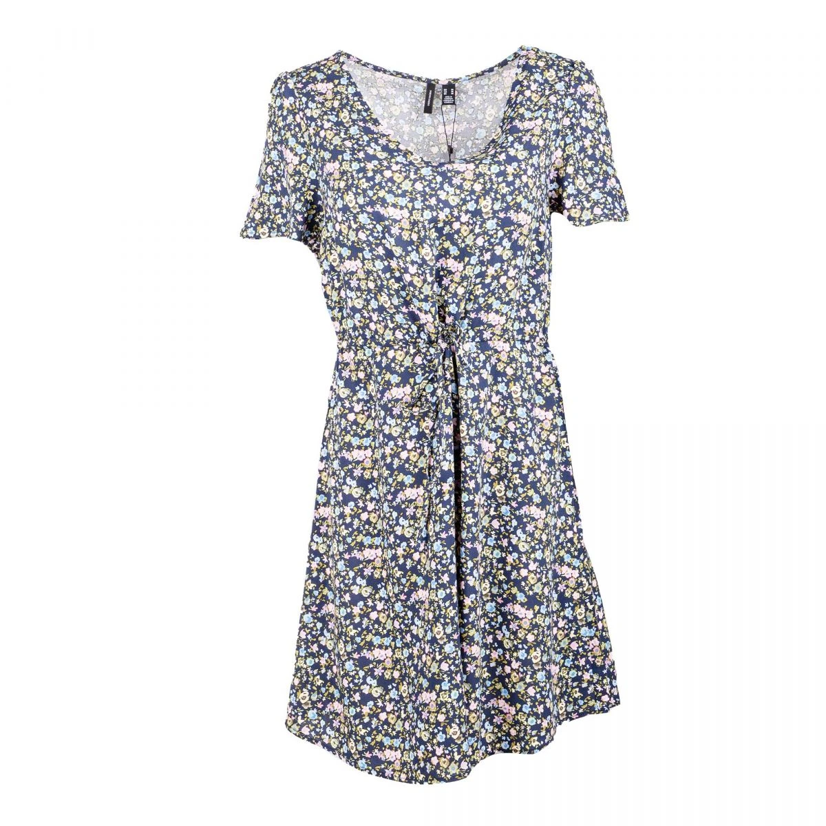 Robe Courte à Fleurs Col Rond Femme VERO MODA 3 Robe Courte à Fleurs Col Rond Femme VERO MODA