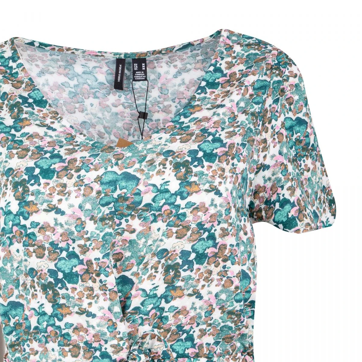 Robe Courte à Fleurs Femme VERO MODA 5 Robe Courte à Fleurs Femme VERO MODA – Image 3