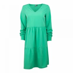 Robe Courte Colorée Manches 7/8 Col V Femme PIECES