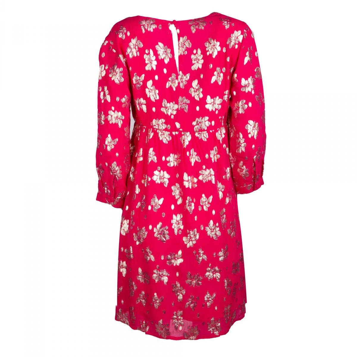 Robe Courte Manches Longues Broderie Fleurs Doré Numa Femme LA PETITE ETOILE 4 Robe Courte Manches Longues Broderie Fleurs Doré Numa Femme LA PETITE ETOILE – Image 2