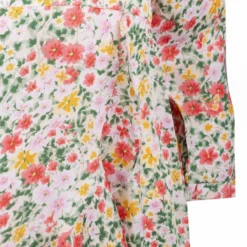 Robe Courte Manches Longues Col V Fleurs Andreanne Femme LA PETITE ETOILE -Tendryne Soldes Boutique robe courte manches longues col v fleurs andreanne femme la petite etoile 2