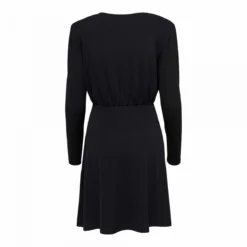 Robe Courte Manches Longues épaulettes Noire Femme ONLY -Tendryne Soldes Boutique robe courte manches longues epaulettes noire femme only 2