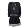 Robe Courte Manches Longues Noire Brodée Femme ZADIG & VOLTAIRE -Tendryne Soldes Boutique robe courte manches longues noire brodee femme zadig voltaire