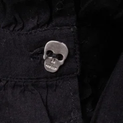 Robe Courte Manches Longues Noire Brodée Femme ZADIG & VOLTAIRE -Tendryne Soldes Boutique robe courte manches longues noire brodee femme zadig voltaire 3