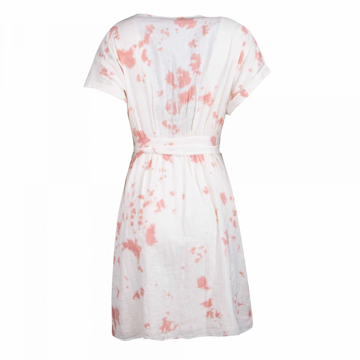 Robe Courte Portefeuille Manches Courtes Tie And Dye Ivana Femme LA PETITE ETOILE 4 Robe Courte Portefeuille Manches Courtes Tie And Dye Ivana Femme LA PETITE ETOILE – Image 2