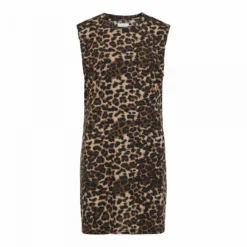 Robe Courte Sans Mache Léopard Femme VILA