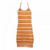 Robe Crochet Dos Nu à Nouer Ajustée Orange Elara Femme LA PETITE ETOILE -Tendryne Soldes Boutique robe crochet dos nu a nouer ajustee orange elara femme la petite etoile