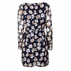 Robe Fluide En Voile Fleurie Manches Longues Femme BEST MOUNTAIN -Tendryne Soldes Boutique robe fluide en voile fleurie manches longues femme best mountain 1