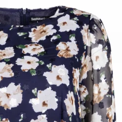 Robe Fluide En Voile Fleurie Manches Longues Femme BEST MOUNTAIN -Tendryne Soldes Boutique robe fluide en voile fleurie manches longues femme best mountain 2