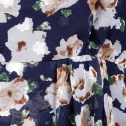 Robe Fluide En Voile Fleurie Manches Longues Femme BEST MOUNTAIN -Tendryne Soldes Boutique robe fluide en voile fleurie manches longues femme best mountain 3