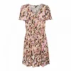 Robe Imprimée Manches Courtes Resserrée à La Taille Femme VERO MODA -Tendryne Soldes Boutique robe imprimee manches courtes resserree a la taille femme vero moda