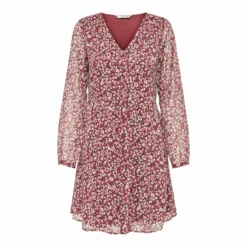 Robe Légère Manches Longues Col V Fleurie Femme ONLY 8 Robe Légère Manches Longues Col V Fleurie Femme ONLY -Tendryne Soldes Boutique robe legere manches longues col v fleurie femme only 2