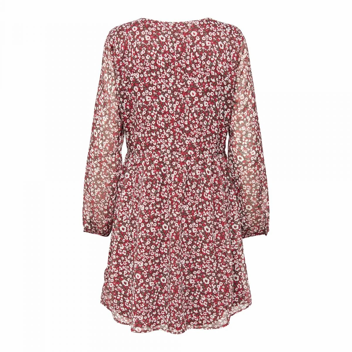 Robe Légère Manches Longues Col V Fleurie Femme ONLY 6 Robe Légère Manches Longues Col V Fleurie Femme ONLY – Image 4