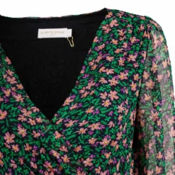 Robe Longue Flower Marda Manches 3/4 Col V Femme LA PETITE ETOILE -Tendryne Soldes Boutique robe longue flower marda manches 3 4 col v femme la petite etoile 2