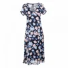 Robe Longue Manches Courtes à Fleurs Femme GRACE & MILA 1 Robe Longue Manches Courtes à Fleurs Femme GRACE & MILA -Tendryne Soldes Boutique robe longue manches courtes a fleurs femme grace mila