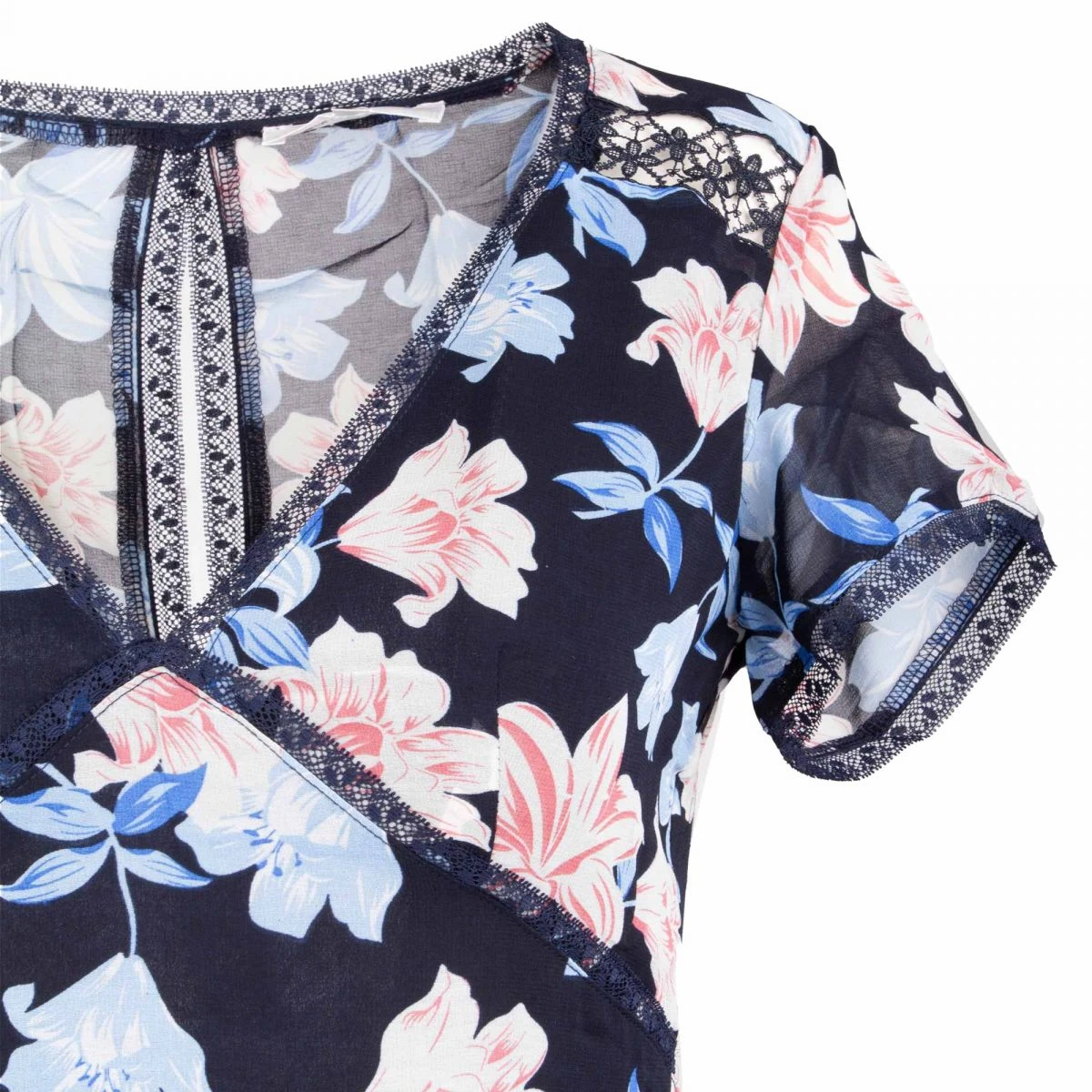 Robe Longue Manches Courtes à Fleurs Femme GRACE & MILA 7 Robe Longue Manches Courtes à Fleurs Femme GRACE & MILA – Image 5