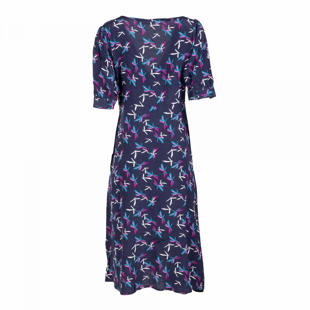 Robe Longue Manches Courtes Col V Femme LA PETITE ETOILE 4 Robe Longue Manches Courtes Col V Femme LA PETITE ETOILE – Image 2