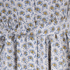 Robe Longue Manches Courtes Imprimé Blé Avec Col V Femme DEELUXE 74 -Tendryne Soldes Boutique robe longue manches courtes imprime ble avec col v femme deeluxe 74 3