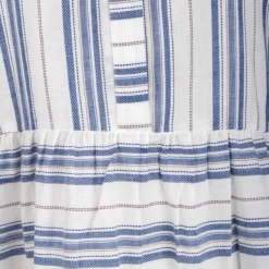 Robe Longue Manches Courtes Rayure Coton Femme YAS -Tendryne Soldes Boutique robe longue manches courtes rayure coton femme yas 3