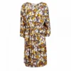 Robe Manches 3/4 Col V Fleurs Femme ONLY -Tendryne Soldes Boutique robe manches 3 4 col v fleurs femme only