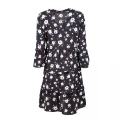 Robe Manches 3/4 Fluide à Fleurs Femme VERO MODA -Tendryne Soldes Boutique robe manches 3 4 fluide a fleurs femme vero moda 1