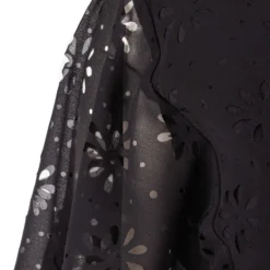 Robe Manches Courtes à Broderie Noir Femme LA PETITE ETOILE -Tendryne Soldes Boutique robe manches courtes a broderie noir femme la petite etoile 2