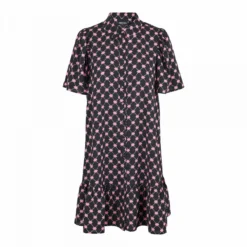 Robe Manches Courtes Ă Motif Femme PIECES