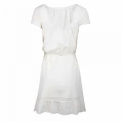 Robe Manches Courtes Blanche Fluide En Coton Femme AMERICAN VINTAGE -Tendryne Soldes Boutique robe manches courtes blanche fluide en coton femme american vintage 1