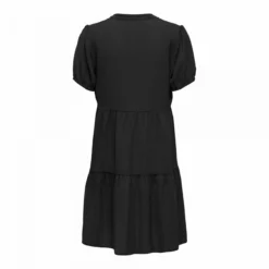 Robe Manches Courtes Bouffante Col V Cintrée Femme ONLY -Tendryne Soldes Boutique robe manches courtes bouffante col v cintree femme only 1