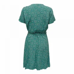 Robe Manches Courtes Ceinture Boutons Imprimé Col V Femme ONLY -Tendryne Soldes Boutique robe manches courtes ceinture boutons imprime col v femme only 2