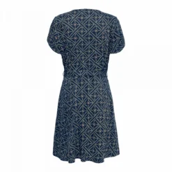 Robe Manches Courtes Ceinture Boutons Imprimé Col V Femme ONLY -Tendryne Soldes Boutique robe manches courtes ceinture boutons imprime col v femme only 3