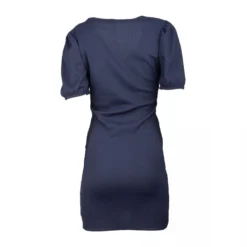 Robe Manches Courtes Col V Drapée Femme VERO MODA -Tendryne Soldes Boutique robe manches courtes col v drapee femme vero moda 5