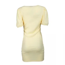Robe Manches Courtes Col V Drapée Femme VERO MODA -Tendryne Soldes Boutique robe manches courtes col v drapee femme vero moda 6