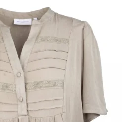 Robe Manches Courtes Col V Fluide Texturé Femme ONLY CARMAKOMA -Tendryne Soldes Boutique robe manches courtes col v fluide texture femme only carmakoma 2