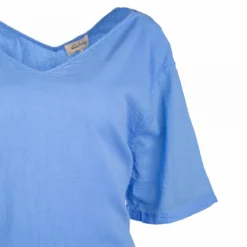 Robe Manches Courtes Cordon Serrage Coton Femme AMERICAN VINTAGE -Tendryne Soldes Boutique robe manches courtes cordon serrage coton femme american vintage 2