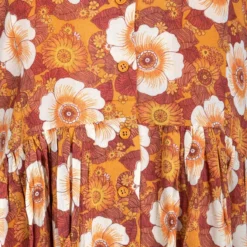 Robe Manches Courtes Fleurie Col Rond Femme AMERICAN VINTAGE -Tendryne Soldes Boutique robe manches courtes fleurie col rond femme american vintage 3