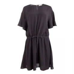 Robe Manches Courtes Fluide Taille Ceinturée Femme AMERICAN VINTAGE