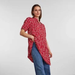 Robe Manches Courtes Imprimé Viscose Lenzing Ecovero Femme PIECES -Tendryne Soldes Boutique robe manches courtes imprime viscose lenzing ecovero femme pieces 2